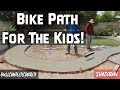 How to Setup and Pour a Backyard Concrete Bike Path for Kids! PART 1