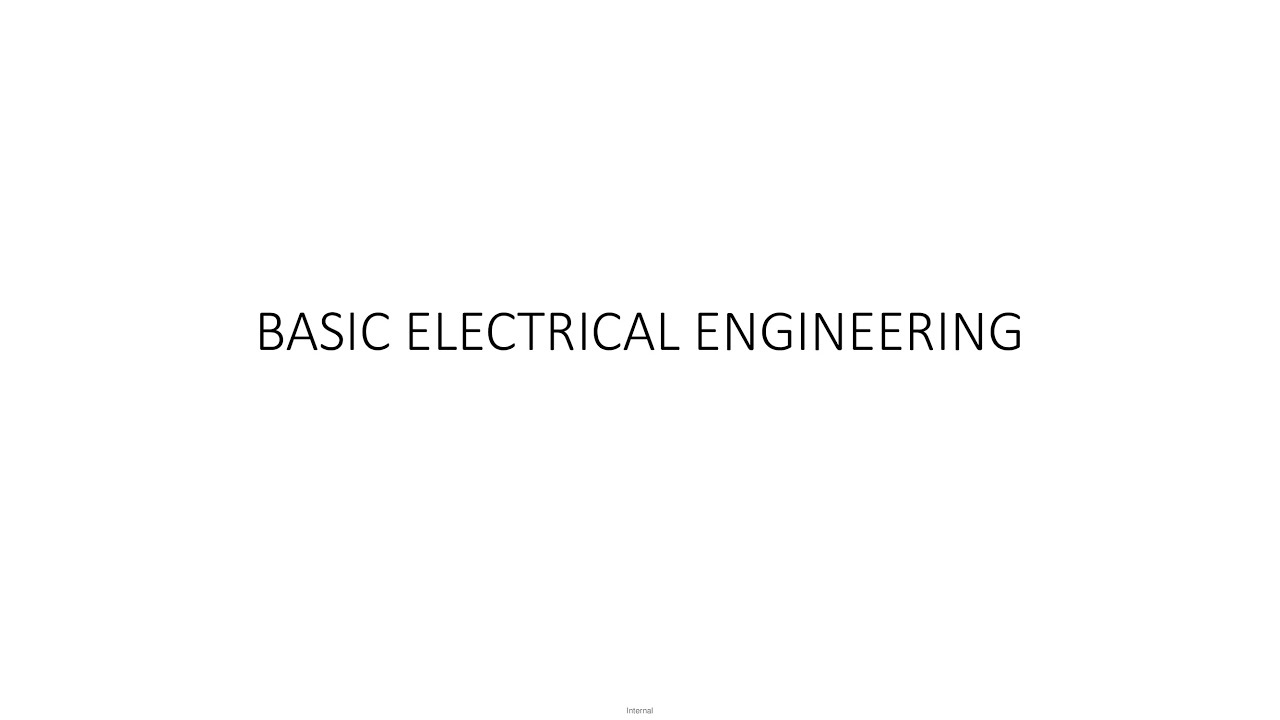 Basic Electrical Engineering - YouTube
