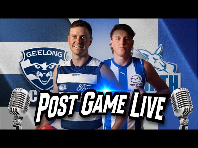 POST GAME LIVE | Geelong vs North Melbourne | Round 5 | AFL 2024 class=