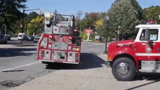 Rochester NH FD Truck One returning to Station 1 after a fire call incident