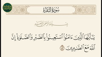 ( ياأيها الذين آمنوا استعينوا بالصبر والصلاة إن الله مع... ) سورة البقرة ايه رقم 153|| ماهر المعيقلي