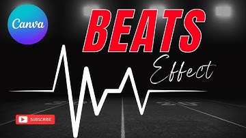 How to Add Beats Effect In a Video with canva