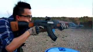 YUGO PAP M70 AK-47 rapid fire practice run