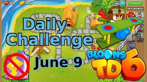 Bloons TD 6 Daily Challenge | Only Darts | No Hero No MK | June 9 2022