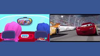 Wheels Go Round From Bubble Guppies Cars Music Video Side By Side