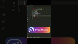Program To Covert Decimal To Binary In C++ | C++ By Tech Blooded | #Shorts