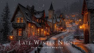 Covered Snow Village at Late Winter Night | Dark Academia Music for Study, Reading & Sleep screenshot 2