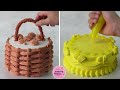 Beautiful Flower Basket Cake Decoration For Birthday and Cake Design  | Part 440