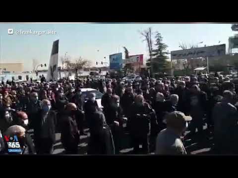 تجمع کارکنان و بازنشستگان هواپیمایی هما وعده کافیه سفره ما خالیه
