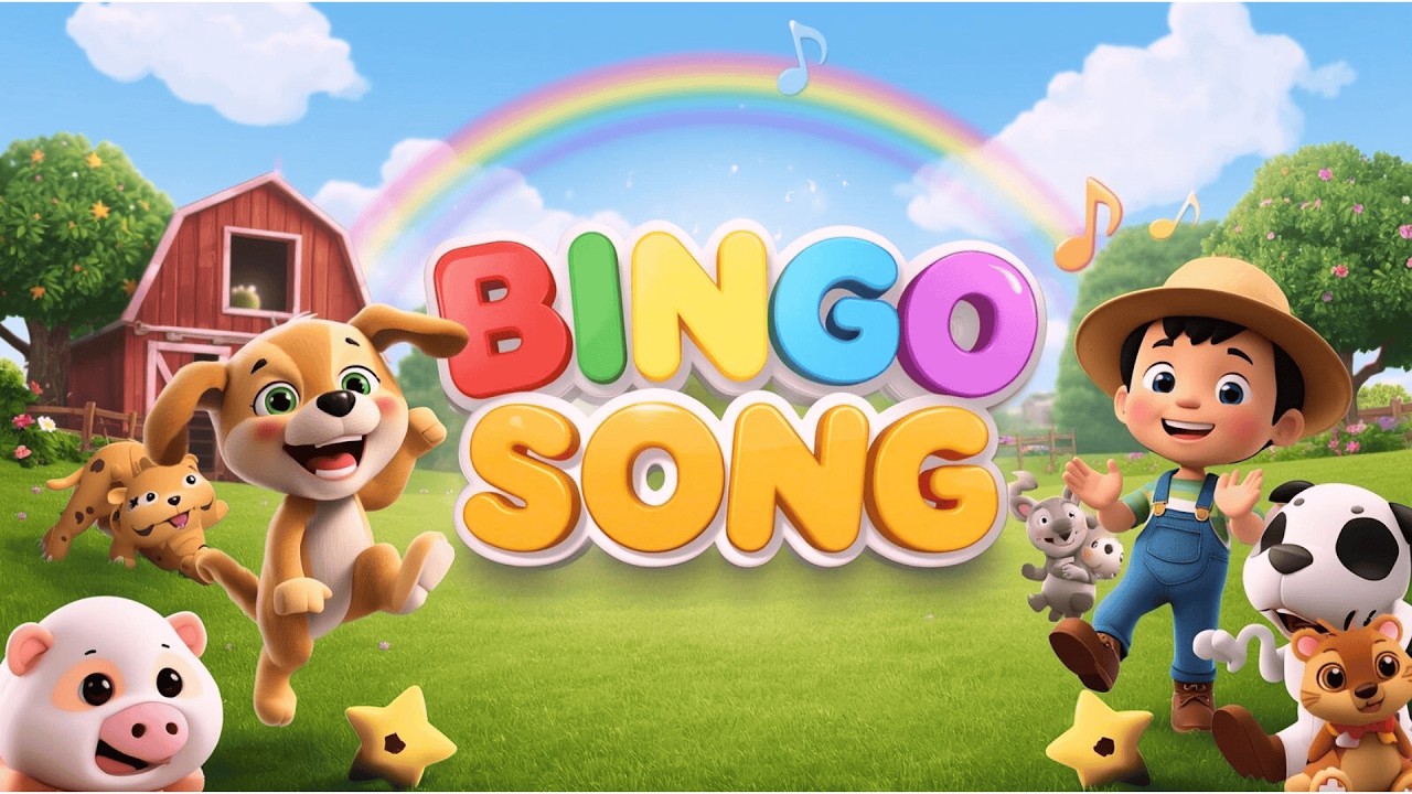 Bingo Song for Kids | There Was a Farmer Had a Dog | Nursery Rhymes ...