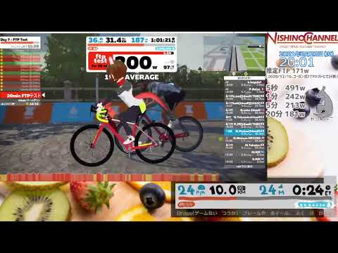 4week FTP Booster　final! FTP TEST！（ハイライト）