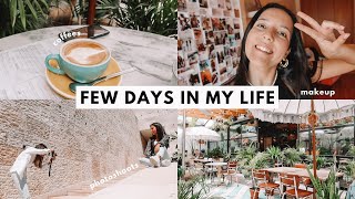 A chill few days in my life vlog | Lunch with friends, photo shoot, makeup & more!