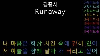 김종서 - Runaway (음정체크)