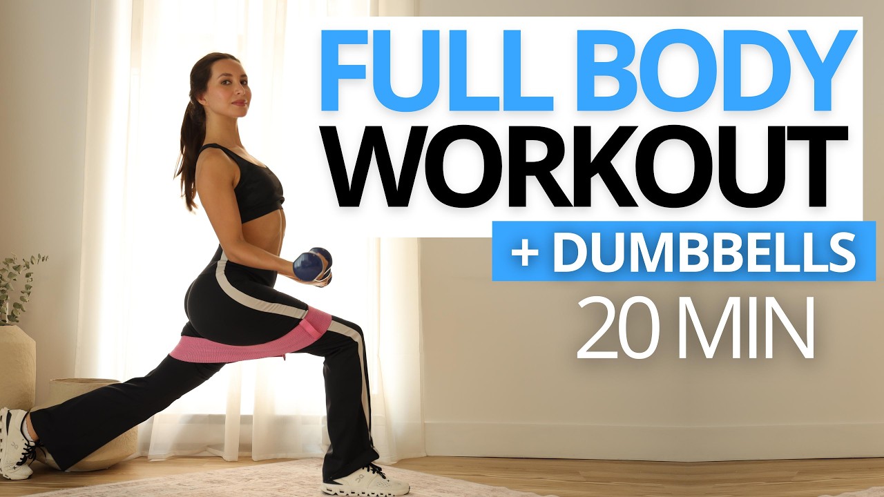 FULL BODY WORKOUT WITH DUMBBELLS AT HOME to Lose Weight & Build Muscle ...