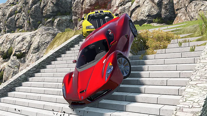 Mobil vs Stairs #1 - BeamNG Drive