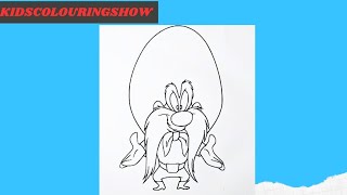 Yosemite Sam Coloring Pages | Looney Tunes #coloringpages #howtodraw #art #looneytunes #yosemitesam