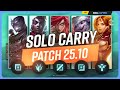 The NEW BEST SOLO CARRY CHAMPIONS on PATCH 25.10 - League of Legends