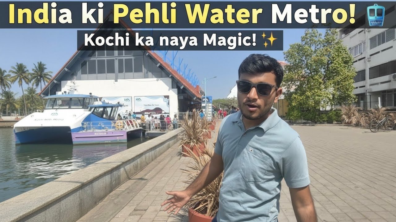 India Ki Pehli Water Metro! 😍 | Train Chali Pani Pe! 🛥️ Kochi Vlog