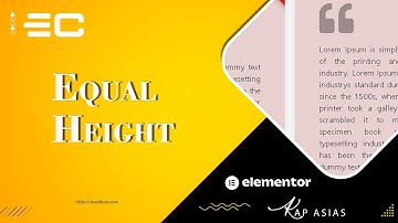 How to Use Elementor Equal Height to manage Sections or Widgets | EC Addons Elementor Tutorial