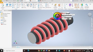 HOW TO DRAW A COIL WITH AUTOCAD INVENTOR (UNISA - EMO1601 , CAD1601S)