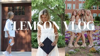 clemson vlog: graduation, lake house, chatting, time with family & friends