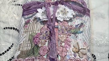 Altered File Folder with Two Journals - Design Team Project for AngeldreamCraftsKim on Etsy