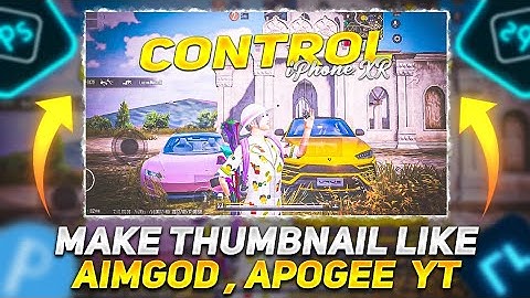 Thumbnail Like ApoGee YT 💙| BGMI MONTAGE THUMBNAIL EDITING | ApoGee YT Thumbnail Preset