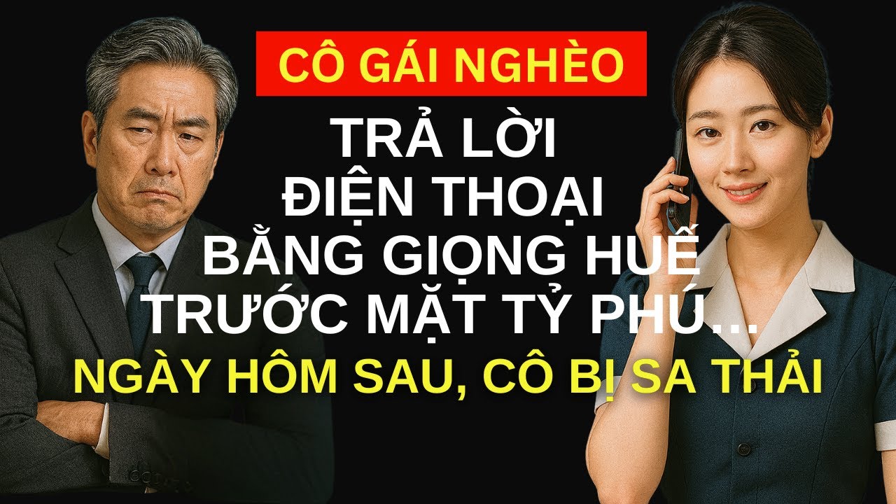 Một cô phục vụ trả lời điện thoại bằng giọng Huế trước mặt vị tỷ phú... Ngày hôm sau, cô bị sa thải