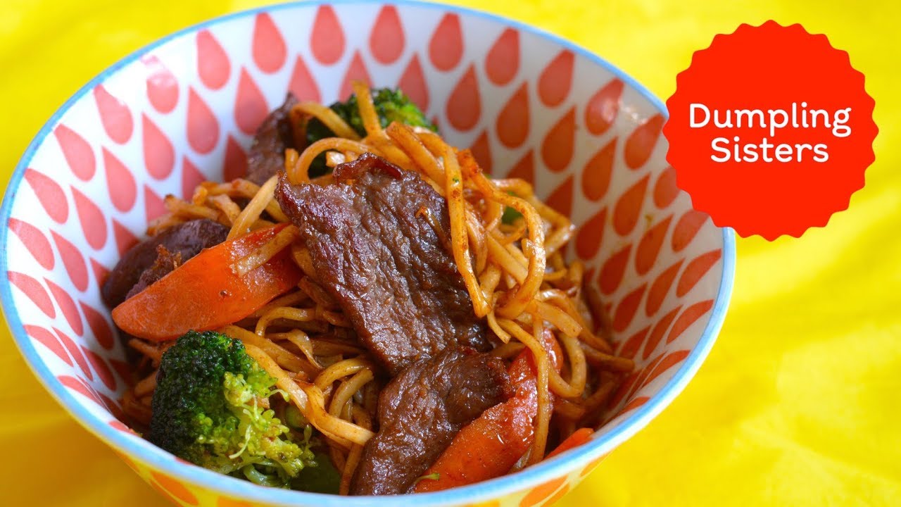 Juicy Beef Fried Noodles | DUMPLING SISTERS | Dumpling Sisters