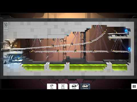 Bridge Constructor Portal   level 50 low budget solution