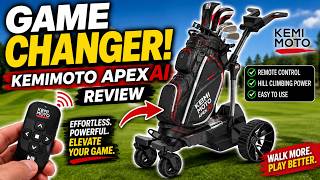 KEMIMOTO ApexR Electric Golf Push Cart Review Remote-Control Golf Trolley Worth It
