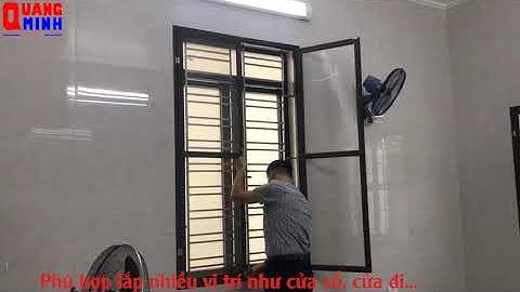 Công trình thi công lưới chống muỗi kiểu dáng mở quay tại Hải Phòng/ Cửa lưới chống muỗi Quang Minh