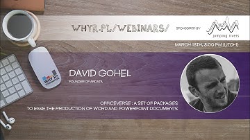 Why R? Webinar 039 - D. Gohel - officeverse : Creating Word and PowerPoint documents with R