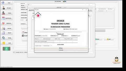 Clinic Management System Project Using Python Pyqt5 مشروع عيادات باستخدام بايثون