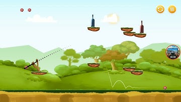 knock down bottles forest world level 29