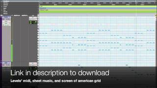Levels piano part - midi download and sheet music (avicii)
