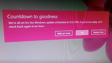 Updating Windows 10 Countdown to Goodness