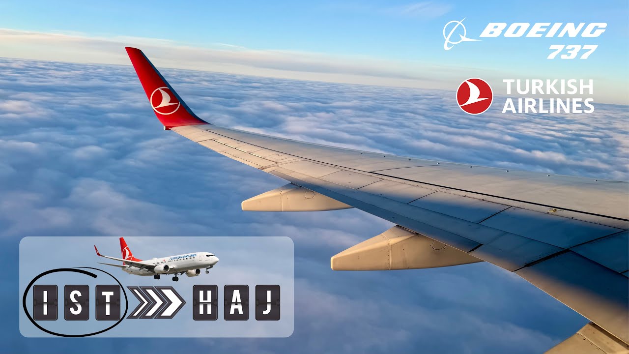 Turkish Airlines takeoff from Istanbul airport (IST) | Boeing 737-800