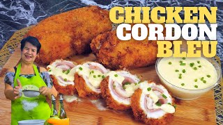 SPECIAL FILIPINO CHICKEN CORDON BLEU WITH WHITE SAUCE - FILIPINO VERSION