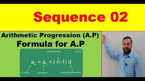 Sequence 02|| Arithmetic Progression (A.P) ||IN URDU/HINDI