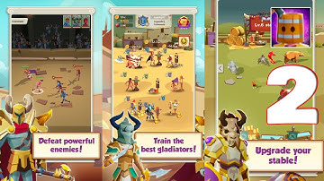 Gladiators Arena: Idle Tycoon - Gameplay Walkthrough Part 2 (IOS, Android)