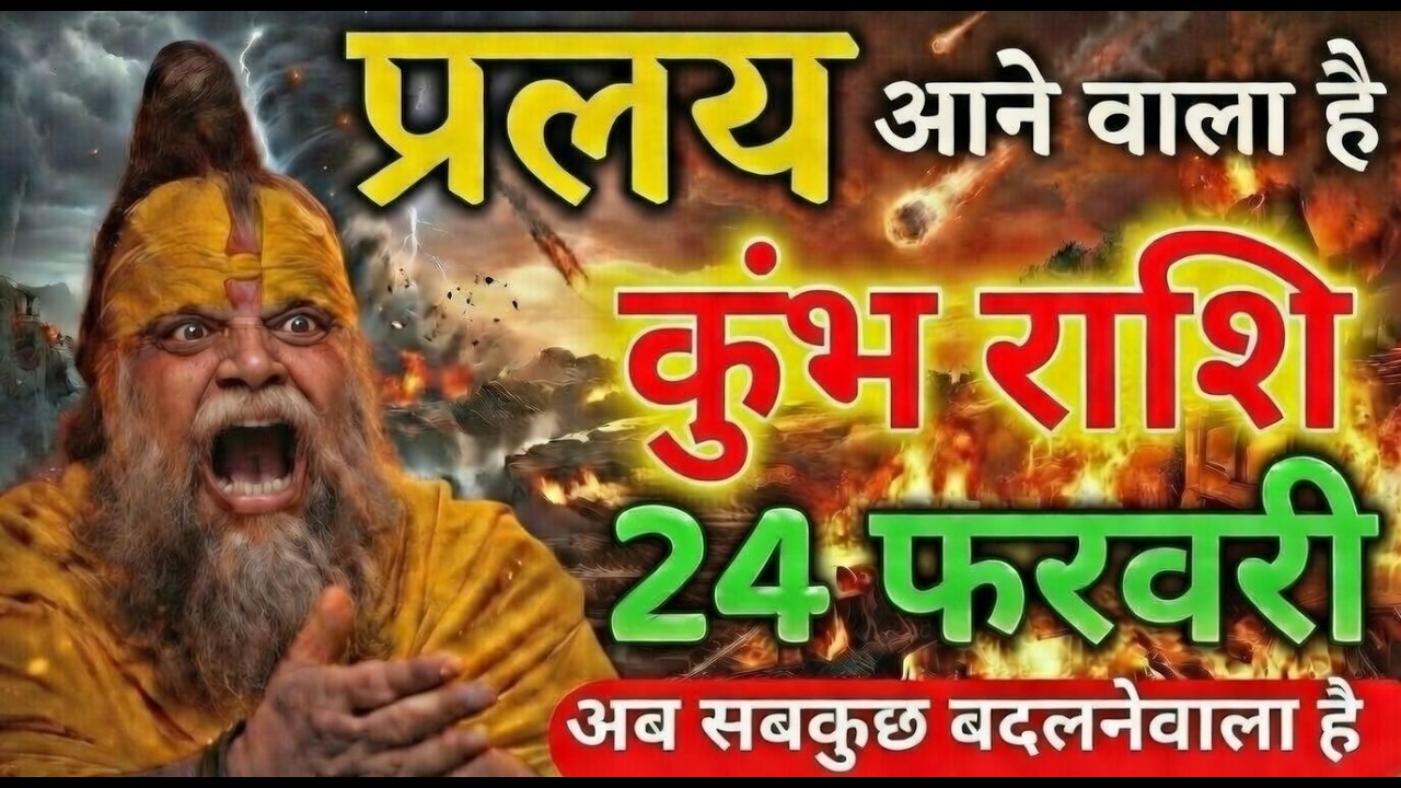 24 फ़रवरी 2026 कुंभ राशि: सुबह 11 बजे से ये 1 चमत्कार होना शुरू हो जाएगा, दुनिया देखेगी#astrology