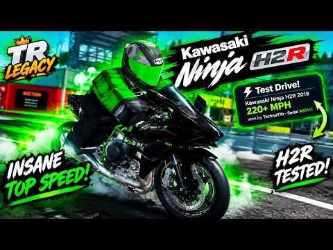 I TESTED THE KAWASAKI NINJA H2R in TR Legacy! | INSANE SPEED!😱