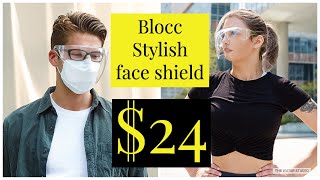 Blocc | Stylish face shield made to break your worst habit | Comfortable | Reusable | wind-deflector