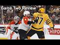 Game Two Review: Flyers vs Penguins