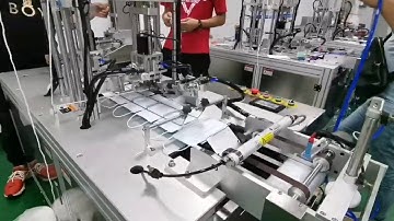 Test run mask earloop welding machine to Pakistan