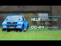TAMIYA CC-01 HILUX EXTRA CAB 小川と野原を走る！