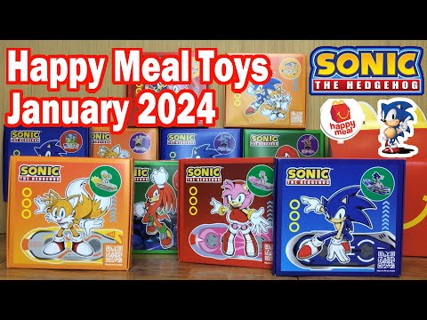 McDo January 2024 Happy Meal Sonic The Hedgehog Unboxing