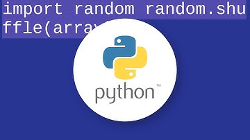 Shuffle an array with python, randomize array item order with python