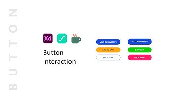 Learn Easily Button Interaction Tutorial in Adobe XD with Lottie Animation & Icons4Design